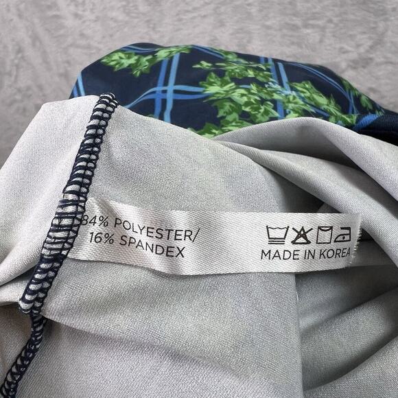 Tuckernuck Sport Athletic Top Women's Large Ivy Blue Green Short Sleeve Stretch - Picture 13 of 14